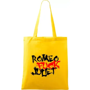 Nákupní taška Romeo Fuck Juilet - Romeo vojel Julii - Taška bavlněná - 42 x 38 cm ( Žlutá )