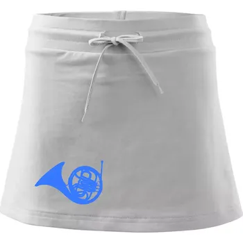 Dámská sukně Blue French Horn - Sportovní sukně - two in one - L ( Bílá )