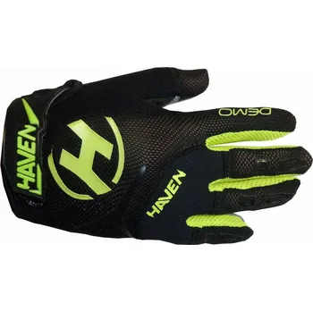 Cyklistické rukavice Dlouhoprsté rukavice HAVEN DEMO LONG KID black/green (Barva černá/zelená, velikost 2 (6-8 let))
