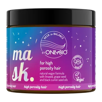 Vlasová regenerace OnlyBio Maska na vlasy s vysokou pórovitostí 400 ml