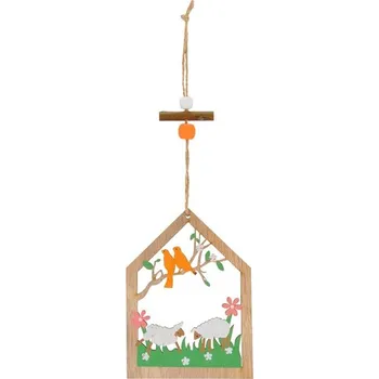 Velikonoční dekorace UNIPAP dřevěná dekorace ovečky 10cm XC20190629 2221413 576687