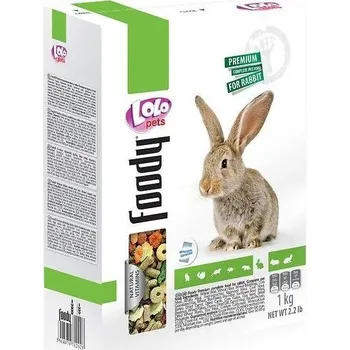 Krmivo pro hlodavce LOLO BASIC kompletní krmivo pro králíky 1000 g krabička