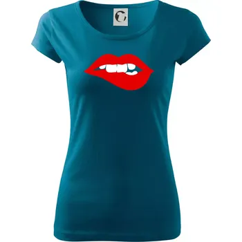 Dámské tričko Pusa vrrr - Dámské triko Pure - 2XL ( Petrolejová )