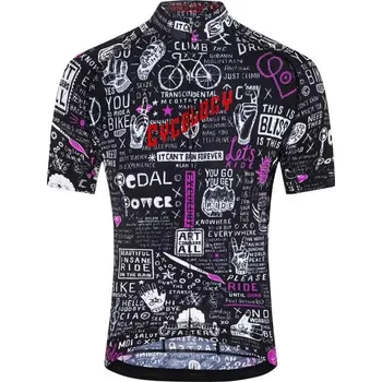 cyklistický dres Cyklodres CYCOLOGY Bike Graffiti, pánský, krátký rukáv (Motiv Bike Graffiti, velikost XL)