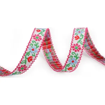 Vzorovka šíře 15 mm, barva 1 pink