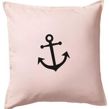 Polštář Kotva - Polštář 50x50 - 50x50 - Pouze potah ( Světle růžová )