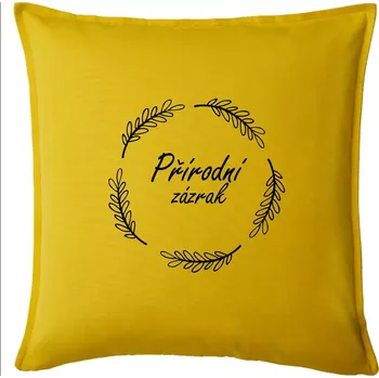 Polštář Přírodní zázrak - Polštář 50x50 - 50x50 - Pouze potah ( Žlutá )