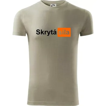 Pánské tričko Porn - Skrytá síla - Viper FIT - Pánské zůžené tričko - L ( Light khaki )