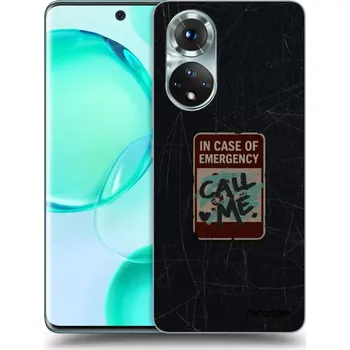 Pouzdro na mobilní telefon Picasee silikonový černý obal pro Honor 50 5G - EMERGENCY