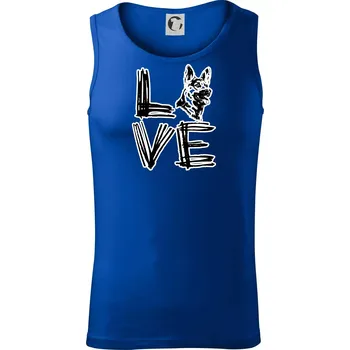 Německý ovčák love - Tílko pánské Core - L ( Královská modrá )