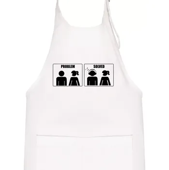 Kuchyňská zástěra Problém - Music - Dětská zástěra na vaření - Univerzální velikost ( Bílá )