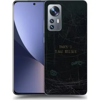 Pouzdro na mobilní telefon Picasee silikonový černý obal pro Xiaomi 12X - DON´T TAG