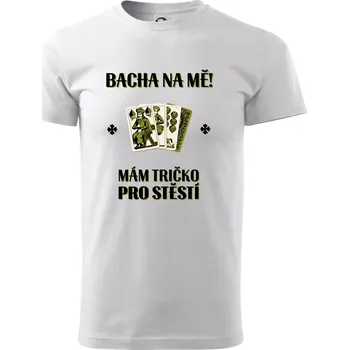 Pánské tričko Tričko pro štěstí - Prší - Triko extra velké (5-8XL) - 7XL ( Bílá )