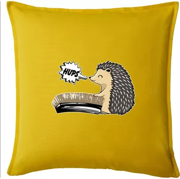 Polštář Ježek a rýžák - Polštář 50x50 - 50x50 - Pouze potah ( Žlutá )