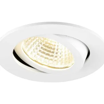 BIG WHITE (SLV) NEW TRIA® 68 vestavné stropní svítidlo, PHASE, AIRTIGHT, kulaté, 3000 K, 7,5 W, bílé 1009022