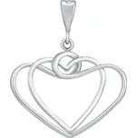 Zlatý přívěsek Serenta srdce z bílého zlata