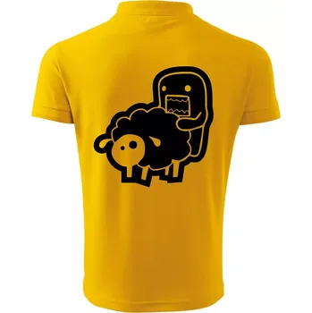 Pánská košile Sticker ovce - Polokošile pánská Pique Polo 203 - 5XL ( Žlutá )