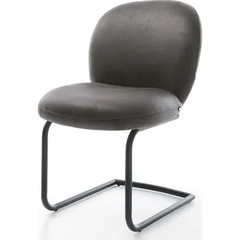 Jídelní židle Jídelní židle Nube-Flex antracitová vintage konzolová podnož