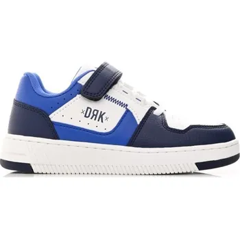 Dívčí tenisky Dětská volnočasová obuv DRK DOMO K 34 Bílá, Tmavě modrá, Modrá