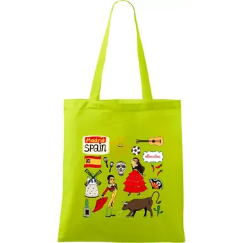 Španělské ikony - Taška bavlněná - 42 x 38 cm ( Limetková )