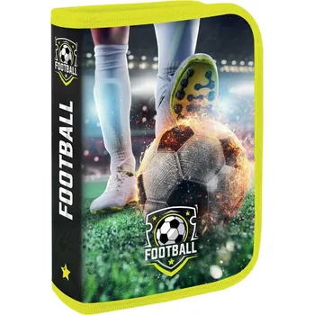 Penál Junior Školní jednopatrový penál s výbavou Football