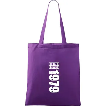 Limited edition 1979 pruh - Taška bavlněná - 42 x 38 cm ( Fialová )