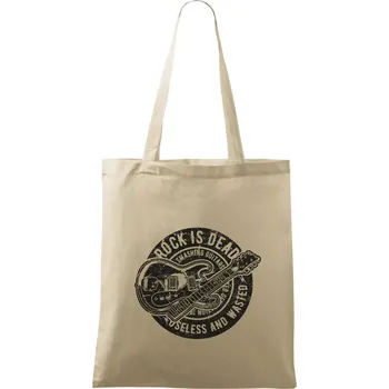 Nákupní taška Rock Is Dead 1 - Taška bavlněná - 42 x 38 cm ( Naturální )