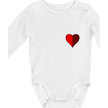 Prší - Červený - prso - Body kojenecké s dlouhým rukávem - Dlouhý r. 3-6 měs ( Bílá )