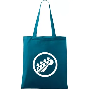 Kytara kruh - Taška bavlněná - 42 x 38 cm ( Petrolejová )