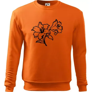 Pánská mikina Lilie černobílá - Mikina Essential pánská - S ( Oranžová )