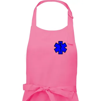 Kuchyňská zástěra Hvězda samostatná - záchranář / rescue - Dámská zástěra na vaření - Univerzální velikost ( Růžová )