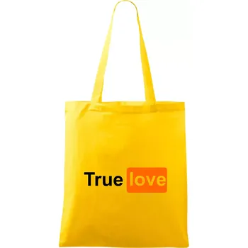 Porn - True Love - Taška bavlněná - 42 x 38 cm ( Žlutá )