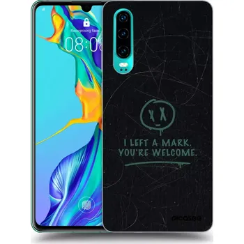 Pouzdro na mobilní telefon Picasee silikonový průhledný obal pro Huawei P30 - LEFT A MARK
