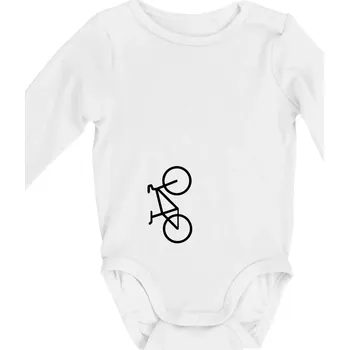 Kolo na výšku - Body kojenecké s dlouhým rukávem - Dlouhý r. do 3 měs ( Bílá )