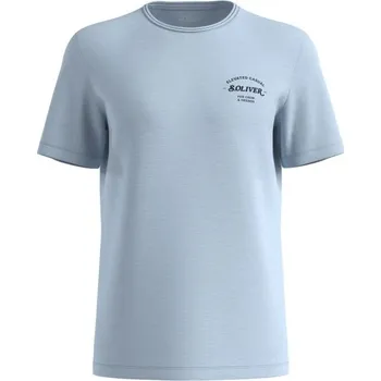 Pánské tričko s.Oliver T-SHIRT XL Světle modrá, Tmavě modrá