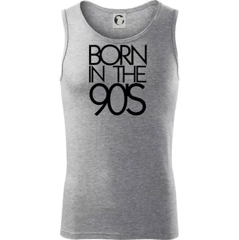Born In The 90's - Tílko pánské Core - XL ( Tmavě šedý melír )