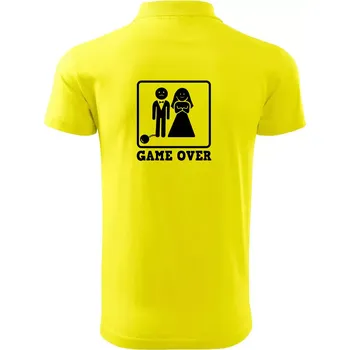 Pánská košile Game Over rozlučka - Polokošile pánská Pique Polo 203 - S ( Citrónová )