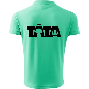 Pánská košile Táta nápis - houbař - Polokošile pánská Pique Polo 203 - 4XL ( Mátová )