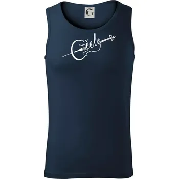 Pánská móda Čelo nápis - Tílko pánské Core - XL ( Námořní modrá (velmi tmavá - téměř černá) )