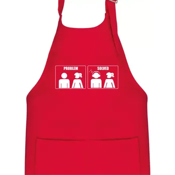 Kuchyňská zástěra Problém - Music - Dětská zástěra na vaření - Univerzální velikost ( Červená )
