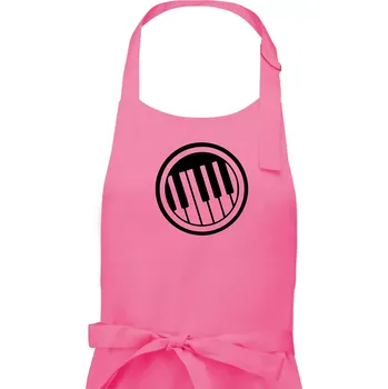 Kuchyňská zástěra Piano kruh - Pánská zástěra na vaření - Univerzální velikost ( Růžová )