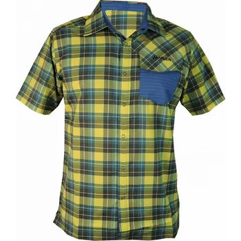 cyklistický dres Košile HAVEN AGNESS SLIMFIT men blue/yellow (Barva modrá/žlutá, velikost M)