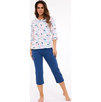 Pánské pyžamo Cornette 732/452 Amelia 2 3/4 M-2XL dámské pyžamo white-marine XXL