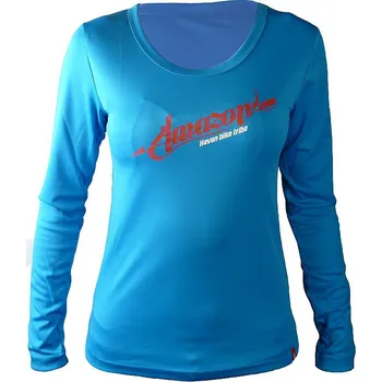 cyklistický dres Dámský dres HAVEN AMAZON LONG blue/pink (Barva modrá/růžová, velikost S)