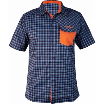 cyklistický dres Košile HAVEN AGNESS SLIMFIT men blue/orange (Barva modrá/oranžová, velikost S)