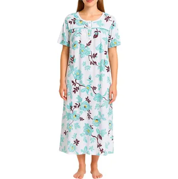 Body Bavlněná noční košile dlouhá Aťka 6524 3XL zelená