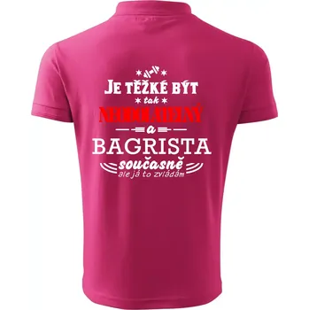 Pánská košile Je těžké být neodolatelný bagrista - Polokošile pánská Pique Polo 203 - M ( Purpurová )