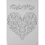 efco creative Plastová šablona A5 srdce