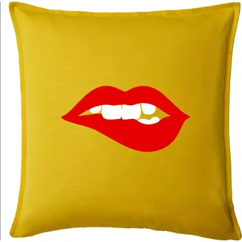 Polštář Pusa vrrr - Polštář 50x50 - 50x50 - Pouze potah ( Žlutá )