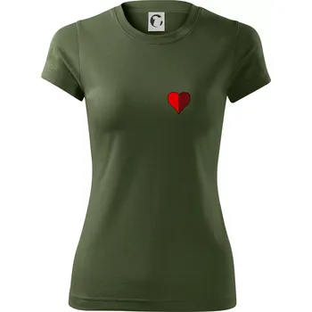 Dámské tričko Prší - Červený - prso - Dámské Fantasy sportovní (dresovina) - 2XL ( Khaki )